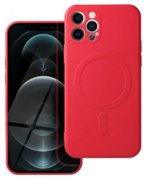Husa Compatibila cu Apple iPhone 12 Pro iberry Silicone MSafe Rosu 