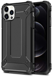 Husa Compatibila cu Apple iPhone 12 Pro Max - iberry Armor Hybrid Negru 