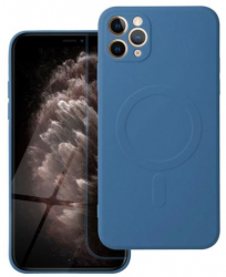 Husa Compatibila cu Apple iPhone 12 Pro Max iberry Silicone MSafe Albastru 