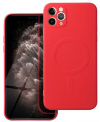 Husa Compatibila cu Apple iPhone 12 Pro Max iberry Silicone MSafe Rosu 