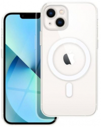 Husa Compatibila cu Apple iPhone 13 iberry Silicone MSafe Transparenta 
