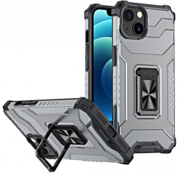Husa Compatibila cu Apple iPhone 13 Mini Crystal Ring Kickstand Negru 
