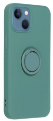 Husa Compatibila cu Apple iPhone 13 Mini - Forcell Silicone Ring Green 