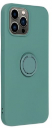 Husa Compatibila cu Apple iPhone 13 Pro Max - Forcell Silicone Ring Green 