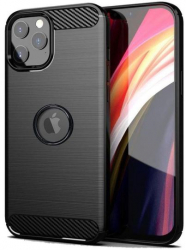 Husa Compatibila cu Apple iPhone 13 Pro Max iberry Carbon Negru 