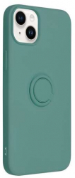 Husa Compatibila cu Apple iPhone 14 Forcell Silicone Ring Green