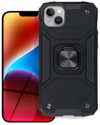 Husa Compatibila cu Apple iPhone 14 Plus iberry Nitro Ring Negru 