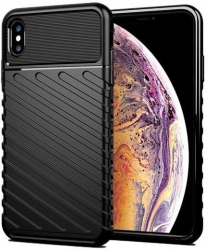 Husa Compatibila cu Apple iPhone X Apple iPhone XS - iberry Thunder TPU Flexibil Negru 