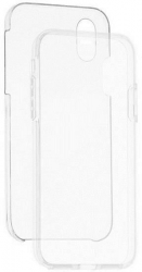 Husa Compatibila cu Apple iPhone X iPhone XS - iberry Silicon 360 UltraSlim Clear 