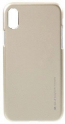 Husa Compatibila cu Apple iPhone XR - Goospery TPU i-Jelly Metal Case Gold