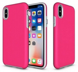 Husa Compatibila cu Apple Iphone XS Apple iPhone X-Iberry Rugged Pink 