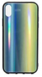 Husa Compatibila cu Apple Iphone XS Iphone X Iberry Glass Albastru/Verde 