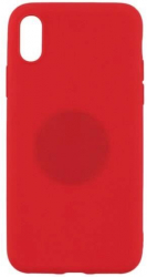 Husa Compatibila cu Apple iPhone XS Max - iberry Magnet Silicon Soft Rosu