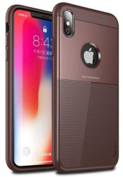Husa Compatibila cu Apple iPhone XS Max - Ipaky Shield - Maro