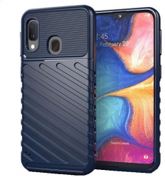 Husa Compatibila cu Samsung Galaxy A20e - iberry Thunder TPU Flexibil Albastru