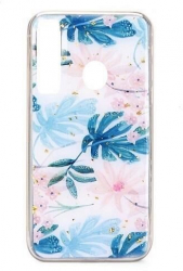 Husa Compatibila cu Samsung Galaxy A30 - iberry Marble Glitter Almond 