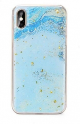 Husa Compatibila cu Samsung Galaxy A40 - iberry Marble Glitter Jade