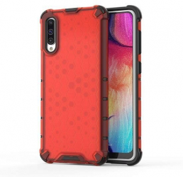 Husa Compatibila cu Samsung Galaxy A50 - iberry HoneyComb Rosu 