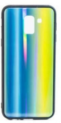 Husa Compatibila cu Samsung Galaxy A6 2018 - Iberry Glass Albastru/Verde