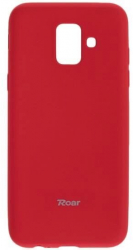 Husa Compatibila cu Samsung Galaxy A6 2018 Roar Colorful Jelly Case - Roz Mat 
