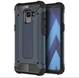 Husa Compatibila cu Samsung Galaxy A8+ Plus 2018 -Iberry Armor Hybrid Navy 