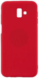 Husa Compatibila cu Samsung Galaxy J6 Plus 2018 - iberry Magnet Silicon Soft Rosu 