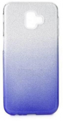 Husa Compatibila cu Samsung Galaxy J6+ Plus-Forcell Shining Argintiu / Albastru 