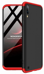Husa Compatibila cu Samsung Galaxy M10 - ApcGsm Full Cover Negru/Rosu 