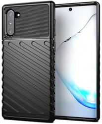 Husa Compatibila cu Samsung Galaxy Note 10 - iberry Thunder TPU Flexibil Negru 