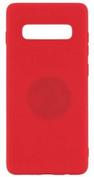 Husa Compatibila cu Samsung Galaxy S10 Plus - iberry Magnet Silicon Soft Rosu 