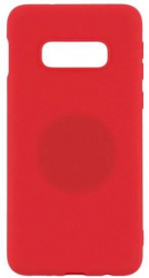 Husa Compatibila cu Samsung Galaxy S10e - iberry Magnet Silicon Soft Rosu