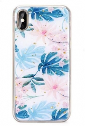 Husa Compatibila cu Samsung Galaxy S10e - iberry Marble Glitter Almond 