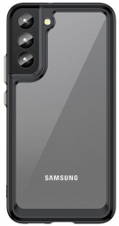 Husa Compatibila cu Samsung Galaxy S22 Plus iberry Space Rama Silicon Negru 