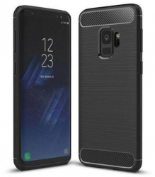 Husa Compatibila cu Samsung Galaxy S9 G960 - iberry Carbon Negru 