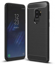 Husa Compatibila cu Samsung Galaxy S9+ Plus G965-Iberry Carbon Neagra 