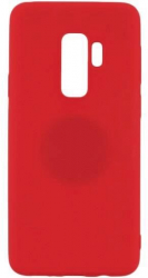 Husa Compatibila cu Samsung Galaxy S9 Plus - iberry Magnet Silicon Soft Rosu 