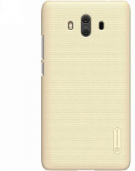 Husa Huawei Mate 10 + Folie Protectie-Nillkin Frosted Shield Auriu 