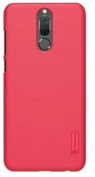 Husa Huawei Mate 10 Lite + Folie Protectie-Nillkin Frosted Shield Rosu 