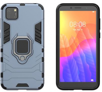 Husa Huawei Y5p - iberry Hybrid Rugged Ring Albastru 