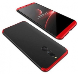 Husa Iberry 3in1 Fit Neagra cu Rosu Pentru Huawei Mate 10 Lite 