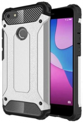 Husa Iberry Armor Hybrid Argintie Pentru Huawei P9 Lite Mini 2017 