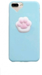 Husa Iberry Cat Paw Albastra Pentru Iphone 6 6S 