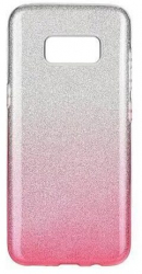 Husa Iberry Shining Argintie cu Roz Pentru Samsung Galaxy S8 G950 
