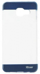 Husa Silicon Compatibila cu Samsung Galaxy A3 A310 2016 - Roar Plating Case Albastru 