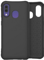 Husa Silicon Compatibila cu Samsung Galaxy A40 - iberry Color Soft Negru