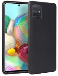 Husa Silicon Compatibila cu Samsung Galaxy A51 5G - Tech-Protect Icon Black 