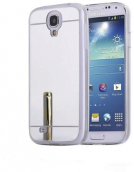 Husa Silicon Iberry Mirror Argintie Pentru Samsung Galaxy S4 I9500 