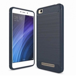Husa Xiaomi Redmi 4A - iberry Carbon Albastru 