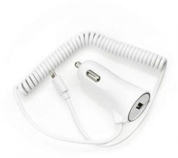 Incarcator Auto BS Universal Cablu Compatibil cu iPhone Lightning + USB 3A
