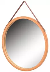 Oglinda perete rama bambus natur Lemi 45x1.5x45 cm 